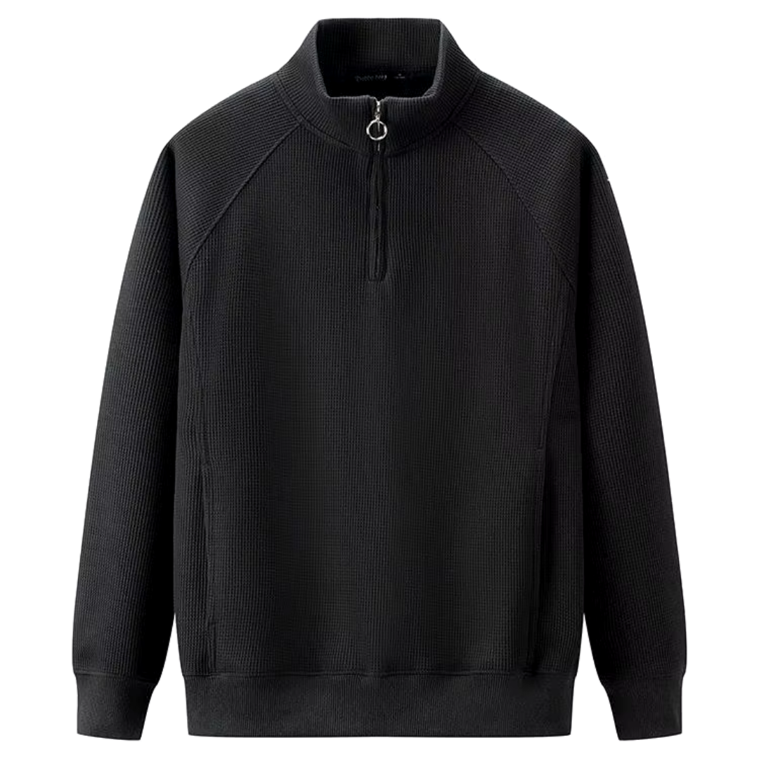 Seán Zip Up Sweater - Charlotte & Willow, side view