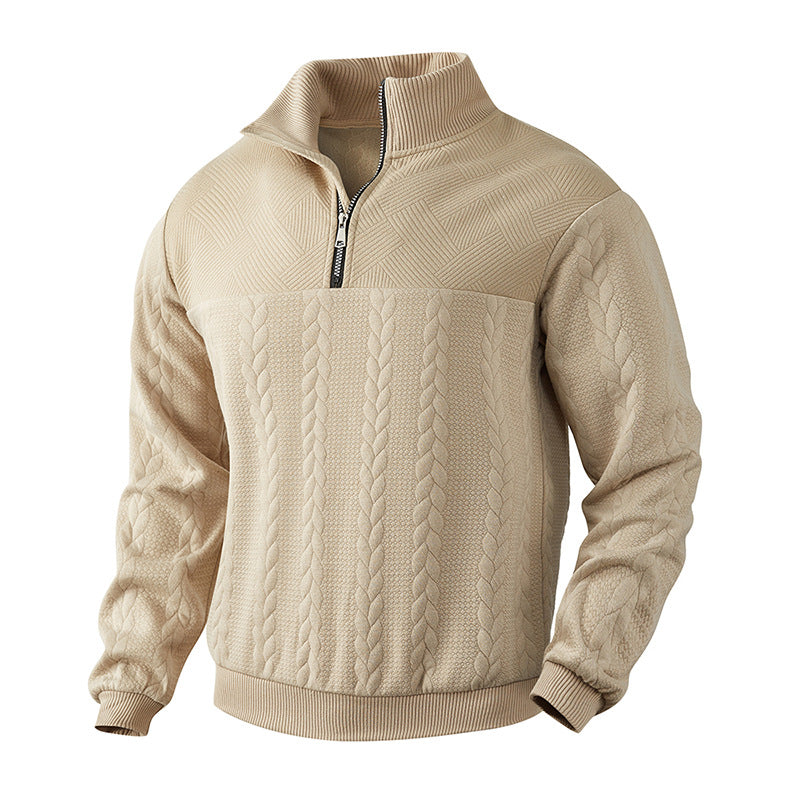 Cian - Quarter-Zip Knit Sweater