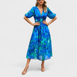 Margot - Midi Dress with Floral Print
