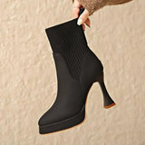 Sarah - Stylish Heeled Ankle Boots
