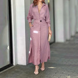 Jeanette™ | Elegant Maxi Dress with V-Neck