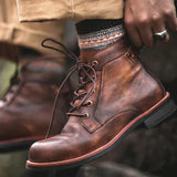 Anaïs - Vintage Leather Ankle Boots