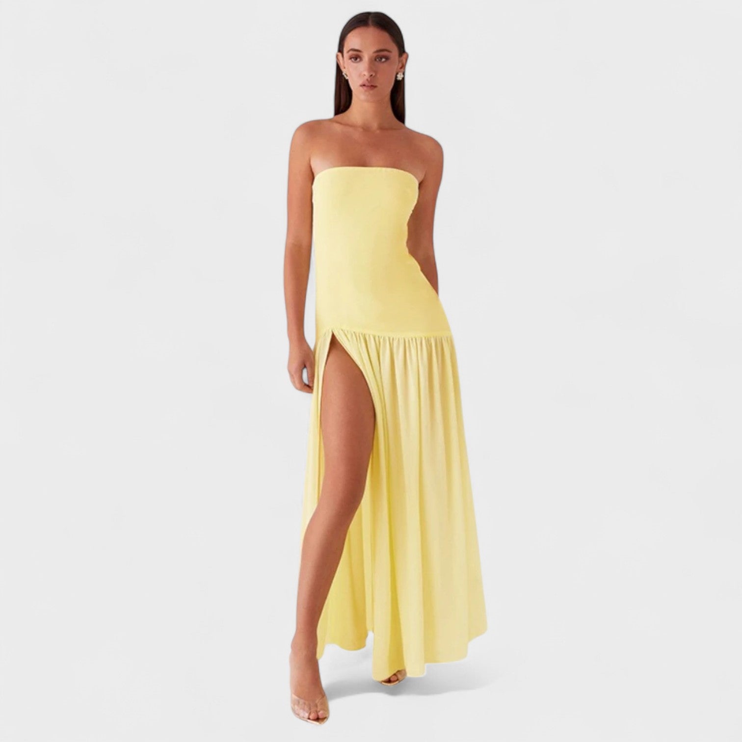 Muireann - Off-Shoulder Evening Gown - Charlotte & Willow, back