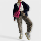 Anaïs - Retro Leopard Print Jeans
