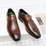 Clara - Leather Shoes with Buckle Detail