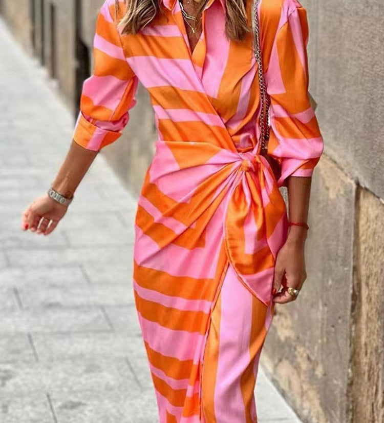 Bronagh - Breezy Summer Wrap Dress - Charlotte & Willow, front