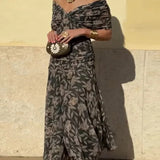Aurore - Elegant Floral Maxi Dress