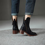Juliette - Stylish Leather Ankle Boots