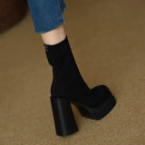 Clara - Contemporary Suede Ankle Boots