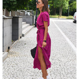 Maëlle - Midi Dress with Floral Print