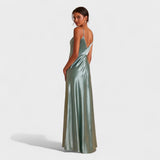 Anaïs - Elegant Satin Maxi Dress