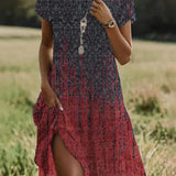 Mary | Short Sleeve Midi Dress