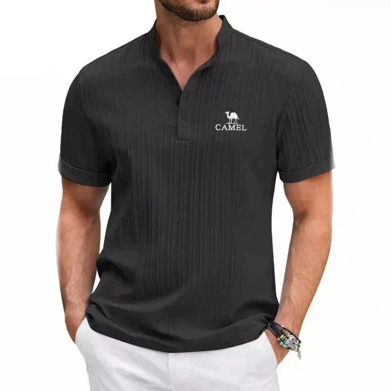 Brian Vintage Inspired Polo - Charlotte & Willow, detail