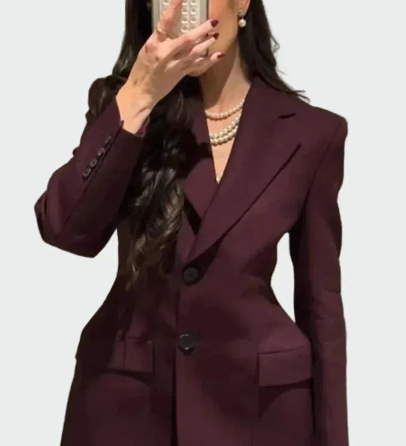 Sadhbh - Sophisticated Chic Blazer - Charlotte & Willow, back
