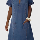 Clara | Elegant Denim Dress