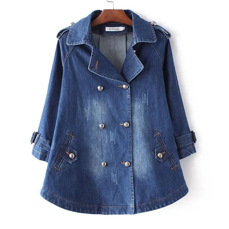 Lucia │Everyday Denim Cape Jacket