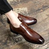 Clara - Leather Shoes with Buckle Detail