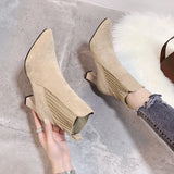 Sarah - Suede Ankle Boots