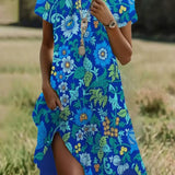 Mary | Short Sleeve Midi Dress