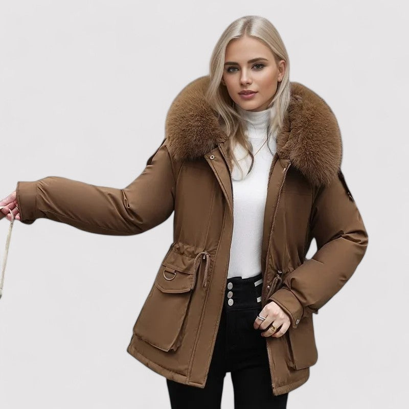 Inès - Chic Contemporary Coat - Charlotte & Willow, back