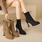 Sarah - Stylish Heeled Ankle Boots