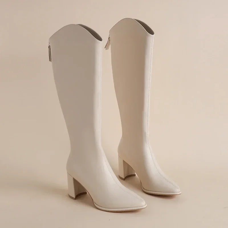 Blánaid - Bold Chunky Heel Ankle Boots - Charlotte & Willow, product photo 7