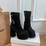 Élodie - Striking Punk Ankle Boots