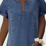 Clara | Elegant Denim Dress