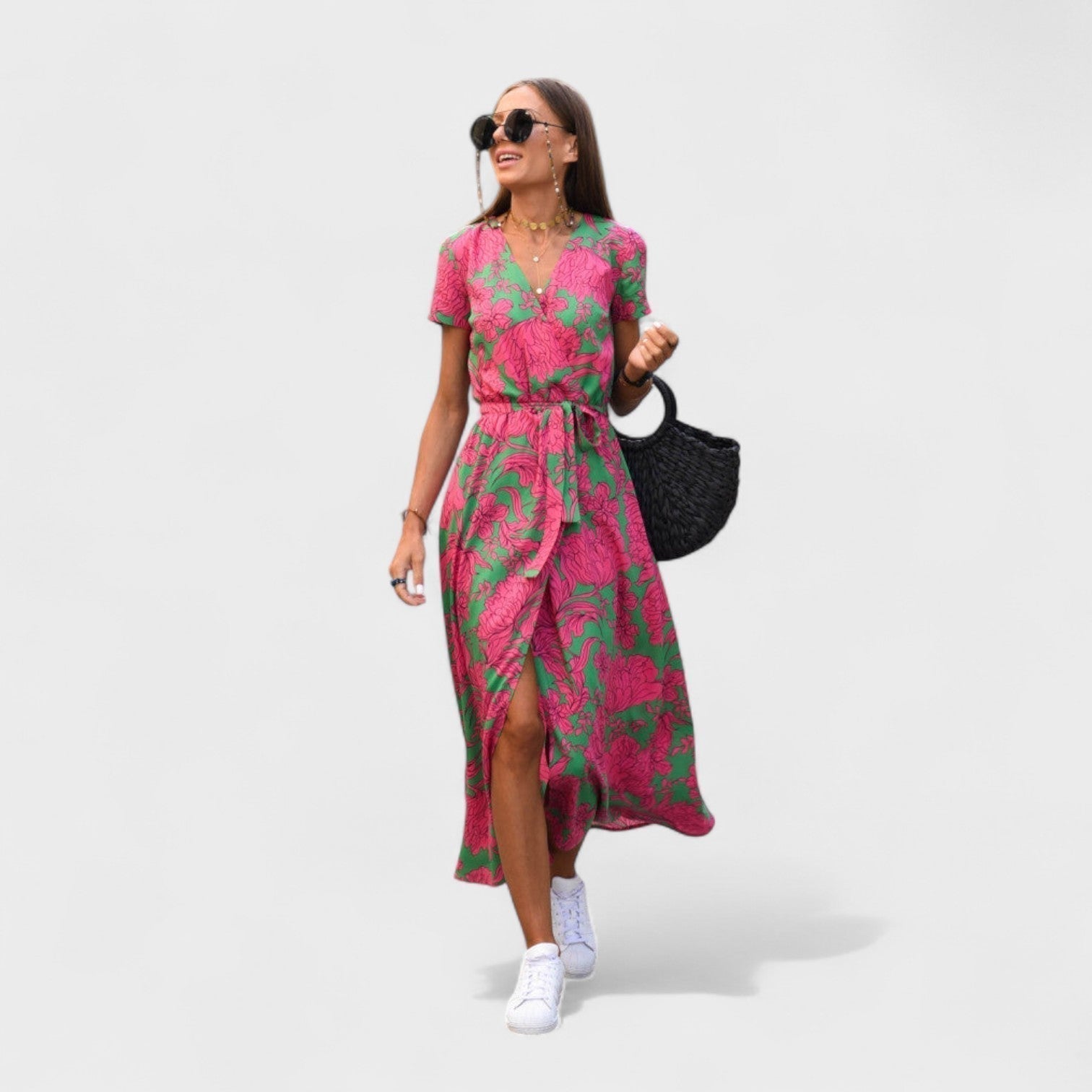 Nábla - Floral Wrap Dress Design - Charlotte & Willow