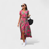 Anaïs - Delicate Floral Midi Dress