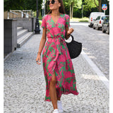 Maëlle - Midi Dress with Floral Print