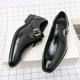 Clara - Leather Shoes with Buckle Detail