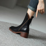 Juliette - Stylish Leather Ankle Boots