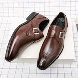 Clara - Leather Shoes with Buckle Detail