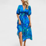 Fanny - Floral Print Midi Dress