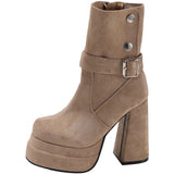 Élodie - Striking Punk Ankle Boots