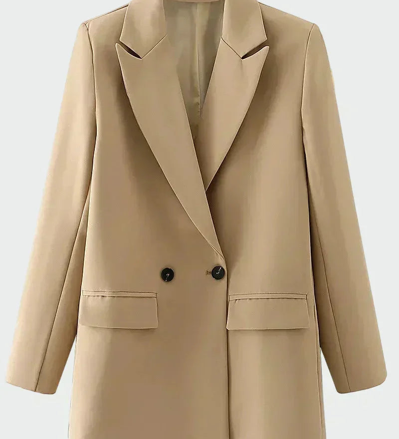 Fiona - Contemporary Oversized Blazer - Charlotte & Willow, back