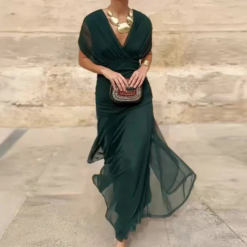 Bláthnaid - Elegant Floral Maxi Dress - Charlotte & Willow, product photo 9