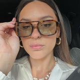 Clara - Retro Aviator Sunglasses