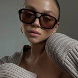 Clara - Retro Aviator Sunglasses