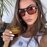 Clara - Retro Aviator Sunglasses