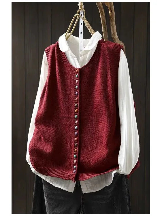 Maëva - Gilet Élégant Tricot