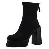 Clara - Contemporary Suede Ankle Boots