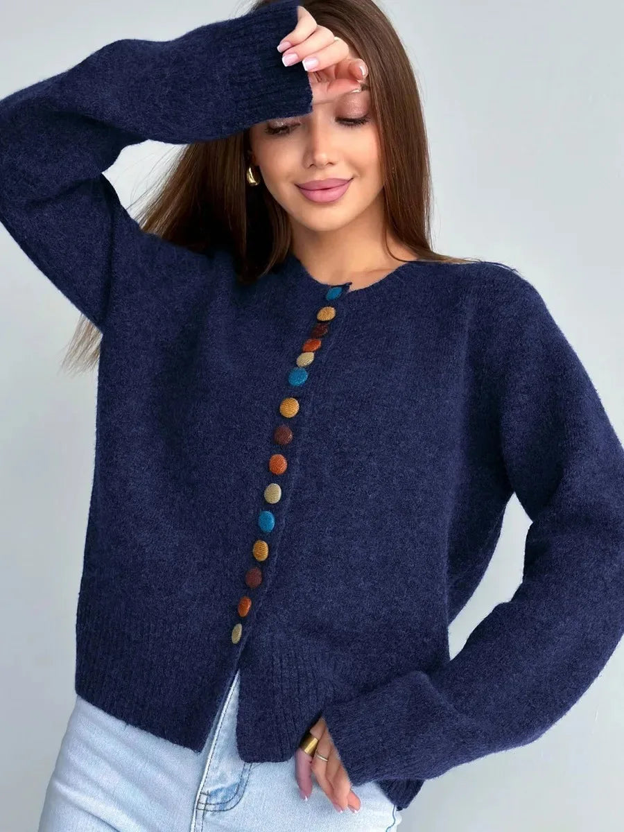 Anaïs - Cardigan Détail Boutons