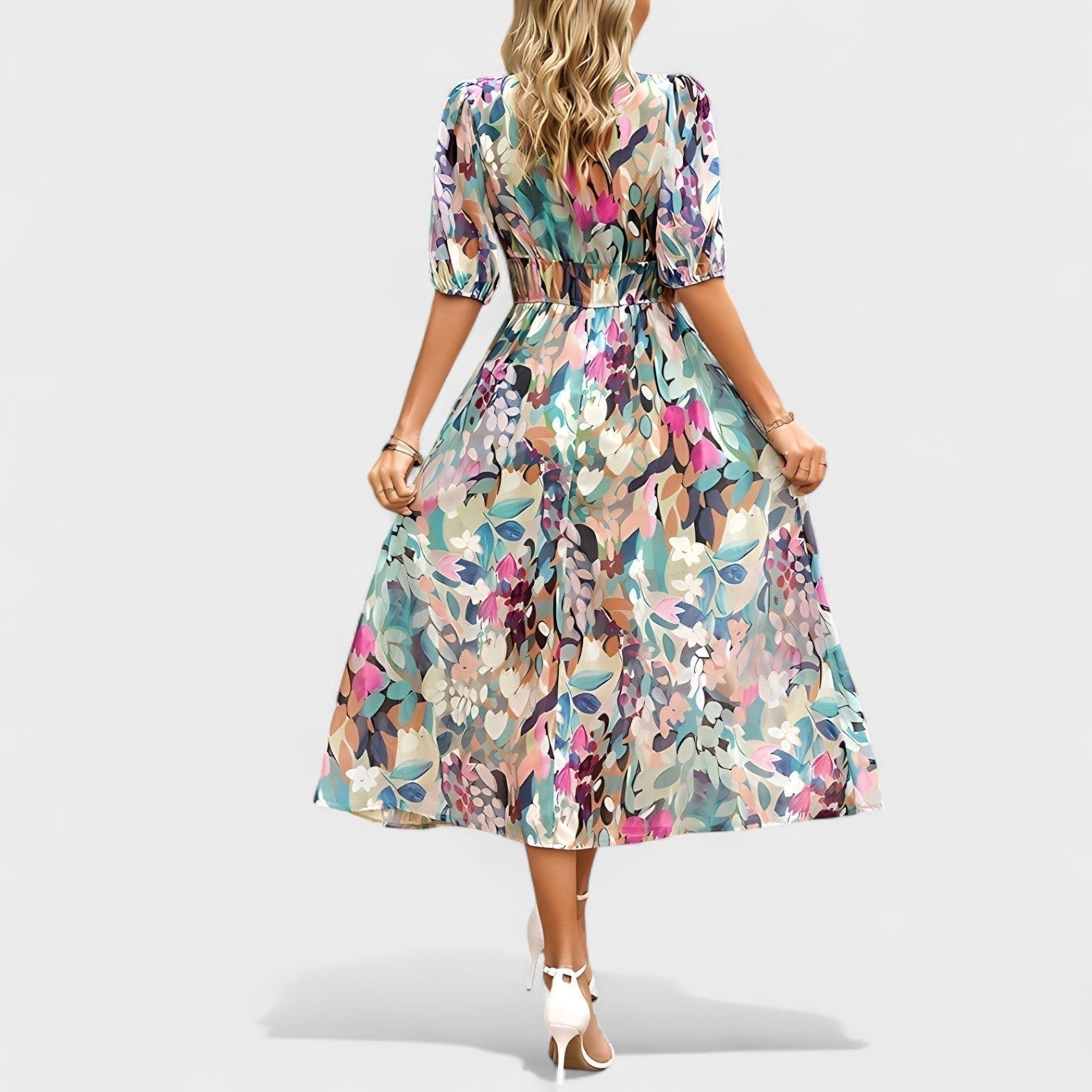 Niamh - Blooming Midi Dress - Charlotte & Willow, product photo 9