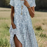 Mary | Short Sleeve Midi Dress