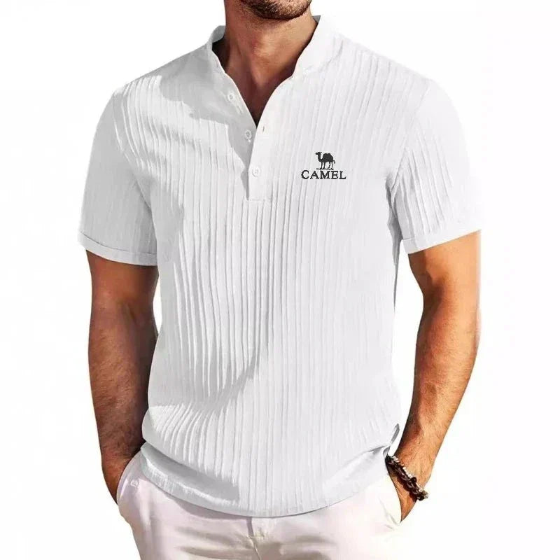 Brian Vintage Inspired Polo - Charlotte & Willow, side view