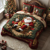 Santa Claus Magic 3-Piece Quilted Bed Set