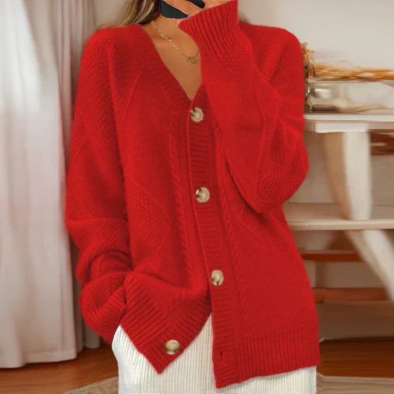Aoibhfhinn - Stylish Oversized Cardigan - Charlotte & Willow, detail