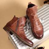 Élodie - Leather Ankle Chelsea Boots